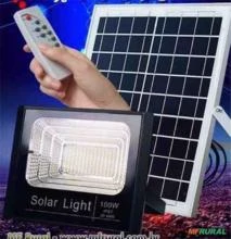 Refletor Led Solar 200w com  bateria e painel solar