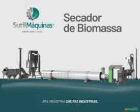 Secador de Biomassa (Cavaco, serragem, bagaço de cana, lodo)