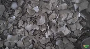 Carvão de coco carbonizado
