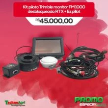 Kit Piloto Automático Trimble com monitor FM 1000