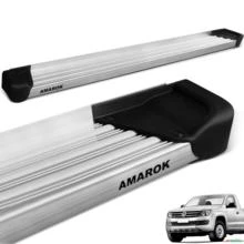 Estribo Lateral Amarok 2010 a 2023 Cabine Simples Aluminio Natural A3