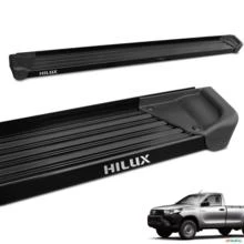 Estribo Lateral Hilux CS 2005 a 2015 Aluminio Preto A3