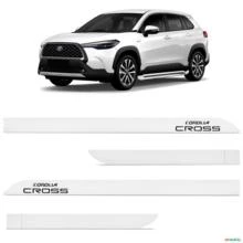 Friso Lateral Toyota Corolla Cross 2021 a 2023 Branco Polar