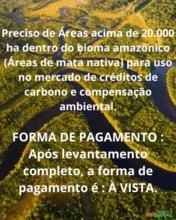 Preciso de Áreas acima de 20.000 ha dentro do bioma amazônico (Áreas de mata nativa)