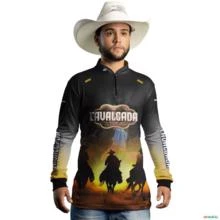 Camisa Country Brk Cowboys Cavalgada com Uv50 -  Gênero: Masculino Tamanho: PP