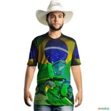 Camiseta Agro Brk Colheitadeira Proteção Solar UV50+ -  Gênero: Masculino Tamanho: XG