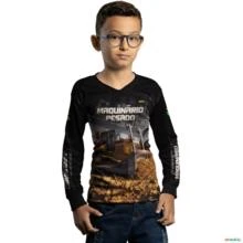 Camisa Agro BRK Maquinário Pesado Bulldozer com UV50 + -  Gênero: Infantil Tamanho: Infantil M