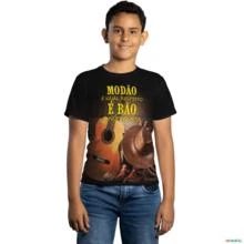 Camiseta Agro Brk Modão é Bão com Uv50 -  Gênero: Infantil Tamanho: Infantil PP