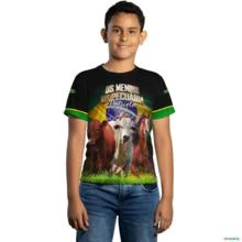 Camiseta Agro Brk - Os Meninu da Pecuária Brasil Patriota com UV50+ -  Gênero: Infantil Tamanho: Infantil PP
