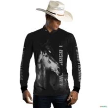 Camisa Agro BRK Cavalo Mangalarga UV50+ -  Gênero: Masculino Tamanho: PP