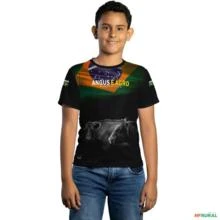 Camiseta Agro Brk Gado Angus com Uv50 -  Gênero: Infantil Tamanho: Infantil M