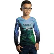 Camisa Agro BRK Drone Pulverizador UV50 + -  Gênero: Infantil Tamanho: Infantil XXG
