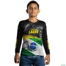 Camisa Agro BRK Paraná é Agro com UV50 + -  Gênero: Infantil Tamanho: Infantil GG