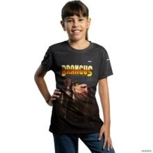 Camiseta Agro Brk Gado de Corte Brangus com Uv50 -  Gênero: Infantil Tamanho: Infantil GG