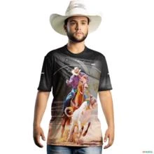 Camiseta Country Brk Vaquejada com Uv50 -  Gênero: Masculino Tamanho: G