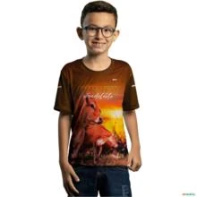 Camiseta Agro Brk Vaca Jersey com Uv50 -  Gênero: Infantil Tamanho: Infantil GG