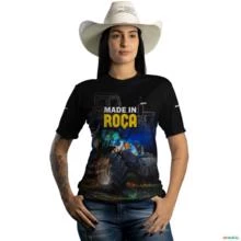 Camiseta Agro Brk Trator Holland Made in Roça com Uv50 -  Gênero: Feminino Tamanho: Baby Look M
