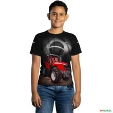 Camiseta Agro Brk Trator Ferguson Brasil com Uv50 -  Gênero: Infantil Tamanho: Infantil XG