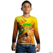 Camisa Agro BRK A Força da Terra Milho com UV50 + -  Gênero: Infantil Tamanho: Infantil XG