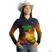 Camisa Agro BRK Plantação de Soja com UV50 + -  Gênero: Feminino Tamanho: Baby Look G