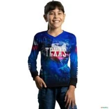 Camisa Country BRK Texas Rodeio com UV50 + -  Gênero: Infantil Tamanho: Infantil P
