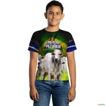 Camiseta Agro Brk Os Mininu da Pecuária com Uv50 -  Gênero: Infantil Tamanho: Infantil GG