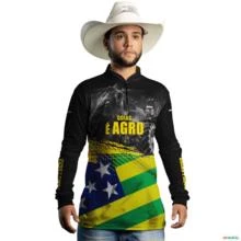 Camisa Agro BRK Goiás é Agro com UV50 + -  Tamanho: M