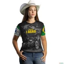 Camiseta Agro Brk Paraná é Agro com Uv50 -  Tamanho: Baby Look PP