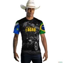 Camiseta Agro Brk Mato Grosso do Sul é Agro com Uv50 -  Tamanho: PP