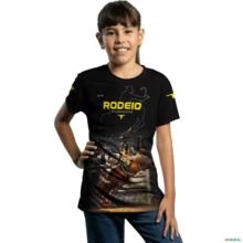 Camiseta Country Brk Rodeio Apurrinhado com Uv50 -  Gênero: Infantil Tamanho: Infantil M