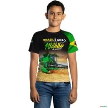 Camiseta Agro Brk Agro é Bilhão com Uv50 -  Tamanho: Infantil PP
