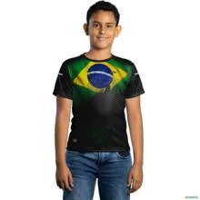 Camiseta Agro BRK  Agro do Brasil com UV50 + -  Tamanho: Infantil XXG