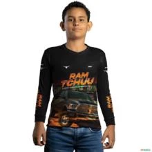 Camisa Agro BRK Caminhonete RAM TCHUU com UV50 + -  Gênero: Infantil Tamanho: Infantil P