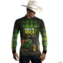 Camisa Country BRK Xadrez Verde Made in Roça com UV50 + -  Gênero: Masculino Tamanho: P