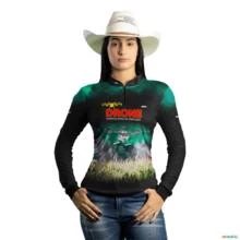 Camisa Agro BRK Agricultura de Precisão 2.0 com UV50 + -  Gênero: Feminino Tamanho: Baby Look PP