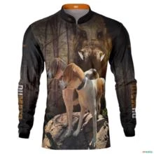 Camisa de Caça BRK DuMato FoxHound Preta Floresta com UV50 + -  Gênero: Masculino Tamanho: P