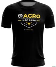 Camiseta Agro BRK O Agro Não Para com UV50 + -  Gênero: Feminino Tamanho: Baby Look P