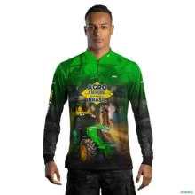 Camisa Agro BRK Verde A Máquina Que Move o Brasil com UV50 + -  Gênero: Masculino Tamanho: M