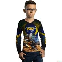 Camisa Agro BRK O Agro é Top com UV50 + -  Gênero: Infantil Tamanho: Infantil PP