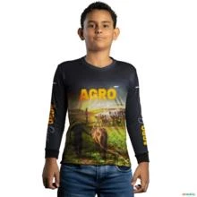Camisa Agro BRK Agro Raíz Haras com UV50 + -  Gênero: Infantil Tamanho: Infantil PP