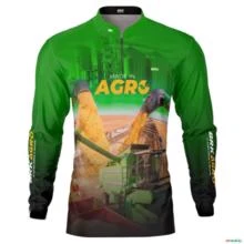 Camisa Agro BRK Verde Made in Agro Cultivo de Soja com UV50 + -  Gênero: Masculino Tamanho: XG