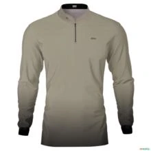 Camisa Casual BRK Unissex Basic Areia com UV50 + -  Gênero: Masculino Tamanho: P