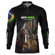 Camisa Agro BRK Agro Move o Brasil Cavalo com UV50 + -  Gênero: Masculino Tamanho: XG