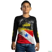 Camisa Agro BRK Pará é Agro com UV50 + -  Gênero: Infantil Tamanho: Infantil GG