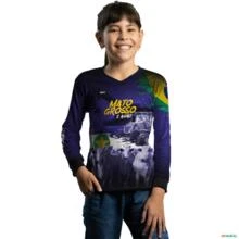 Camisa Agro BRK Agro é Mato Grosso com UV50 + -  Gênero: Infantil Tamanho: Infantil P