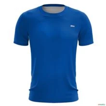 Camiseta Casual BRK Azul Lisa com UV50 + -  Gênero: Feminino Tamanho: Baby Look P