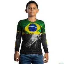 Camisa Agro BRK Piraíba Brasil com UV50 + -  Gênero: Infantil Tamanho: Infantil M