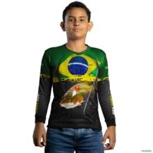 Camisa Agro BRK Tambaqui Brasil com UV50 + -  Gênero: Infantil Tamanho: Infantil M