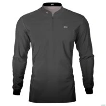 Camisa Casual BRK Unissex Basic Cinza com UV50  - Tamanho: G