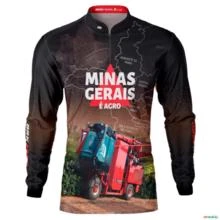 Camisa Agro BRK Minas Gerais Colheita de Café com UV50 + -  Gênero: Masculino Tamanho: G